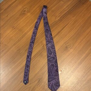 Stafford Classic Purple Paisley Tie